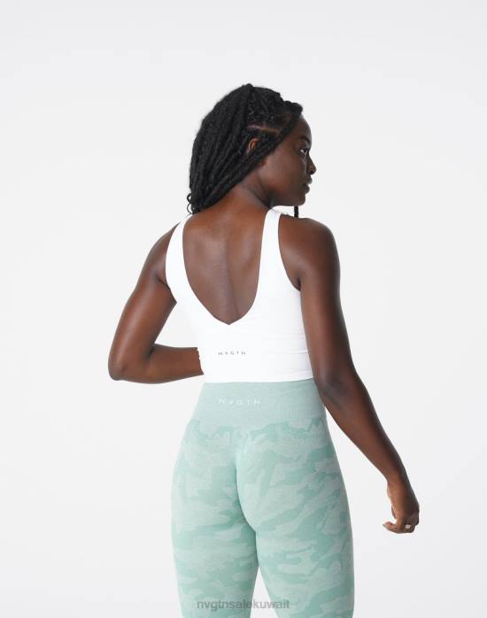 NVGTN لياقة بدنية نحيف جوهر الصدرية أبيض 420J103