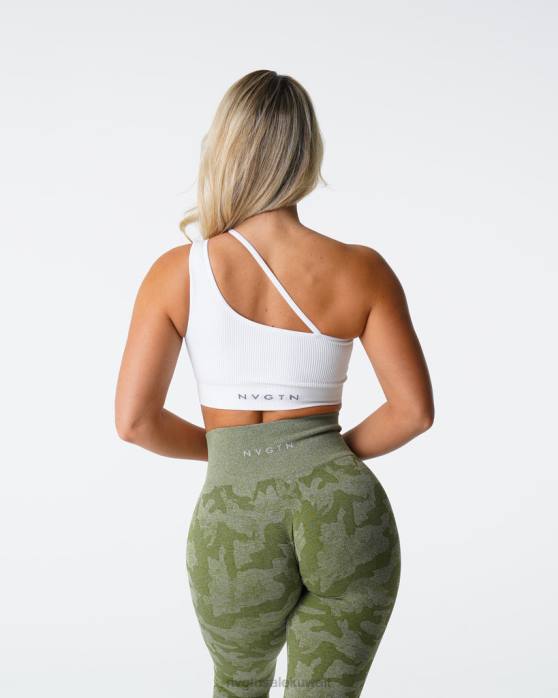 NVGTN لياقة بدنية نحيف تبسيط حمالة الصدر سلس أبيض 420J125