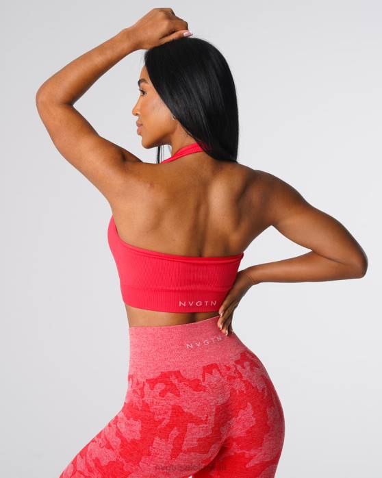 NVGTN لياقة بدنية نحيف حمالة صدر مضلعة بدون خياطة لا حدود لها حلوى التفاح 420J137