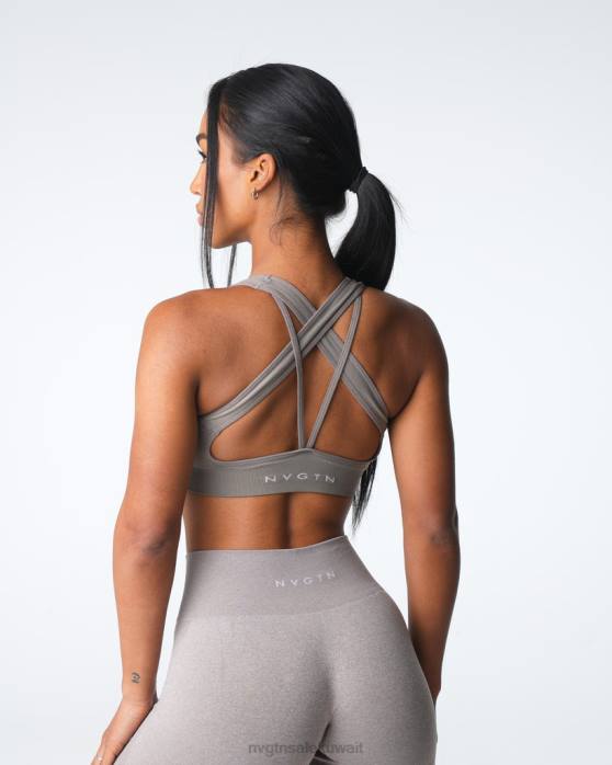 NVGTN لياقة بدنية نحيف إلهام حمالة الصدر سلس رمادي داكن 420J16