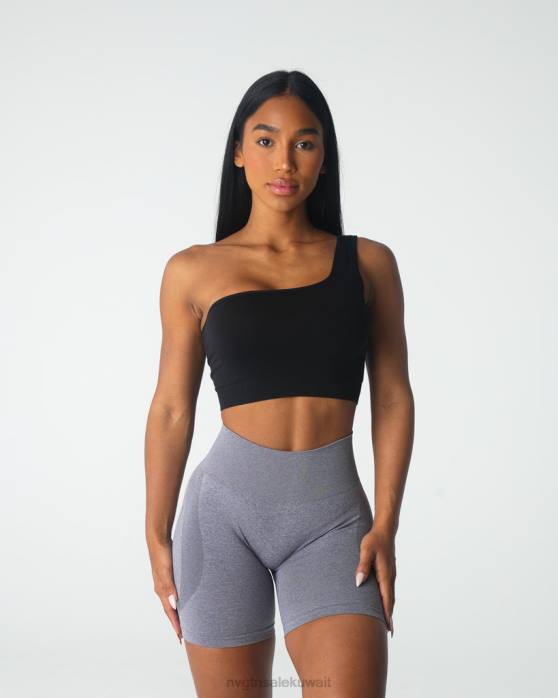 NVGTN لياقة بدنية نحيف العاطفة سلس الصدرية أسود 420J17