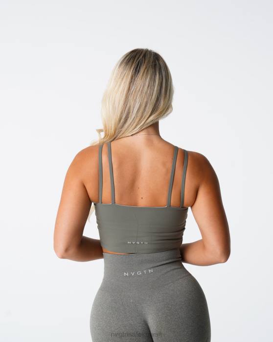 NVGTN لياقة بدنية نحيف اتزان الصدرية الأعلى الكاكي الأخضر 420J191