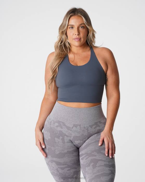 NVGTN لياقة بدنية نحيف حمالة صدر ماتريكس رمادي حجري 420J229