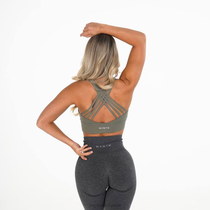 NVGTN لياقة بدنية نحيف حمالة صدر المحور زيتون 420J263