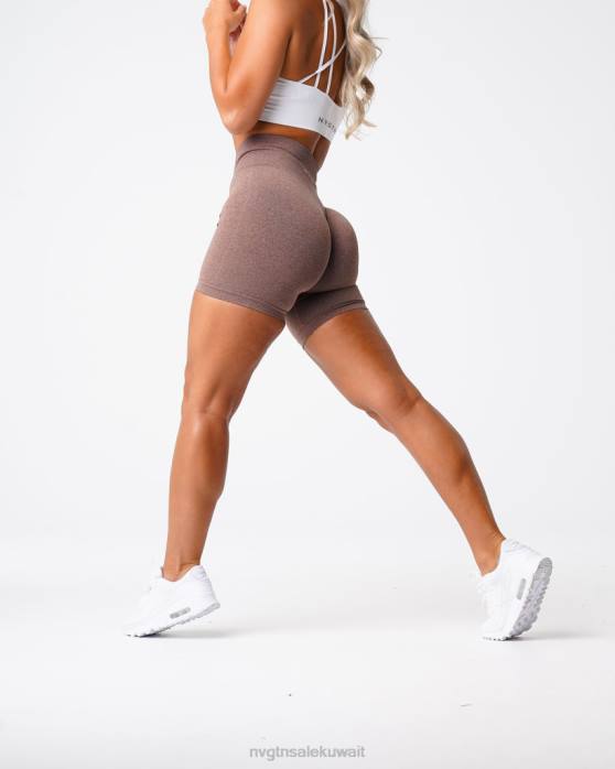 NVGTN لياقة بدنية نحيف برو سلس السراويل كاكاو 420J388