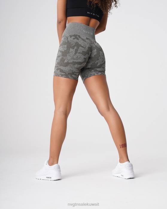 NVGTN لياقة بدنية نحيف كامو سلس السراويل الكاكي الأخضر 420J440