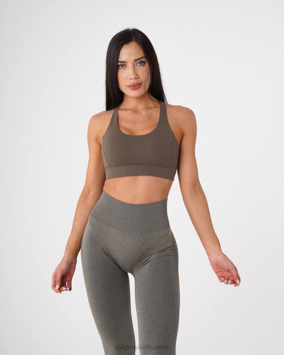 NVGTN لياقة بدنية نحيف تكشف حمالة الصدر الكاكي الأخضر 420J55