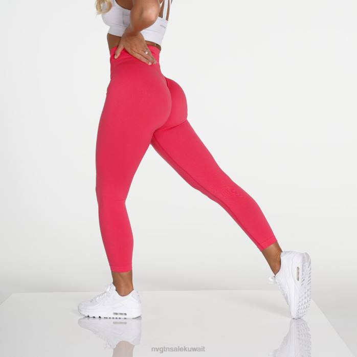 NVGTN لياقة بدنية نحيف طماق سلسة صلبة هاواي الوردي 420J694